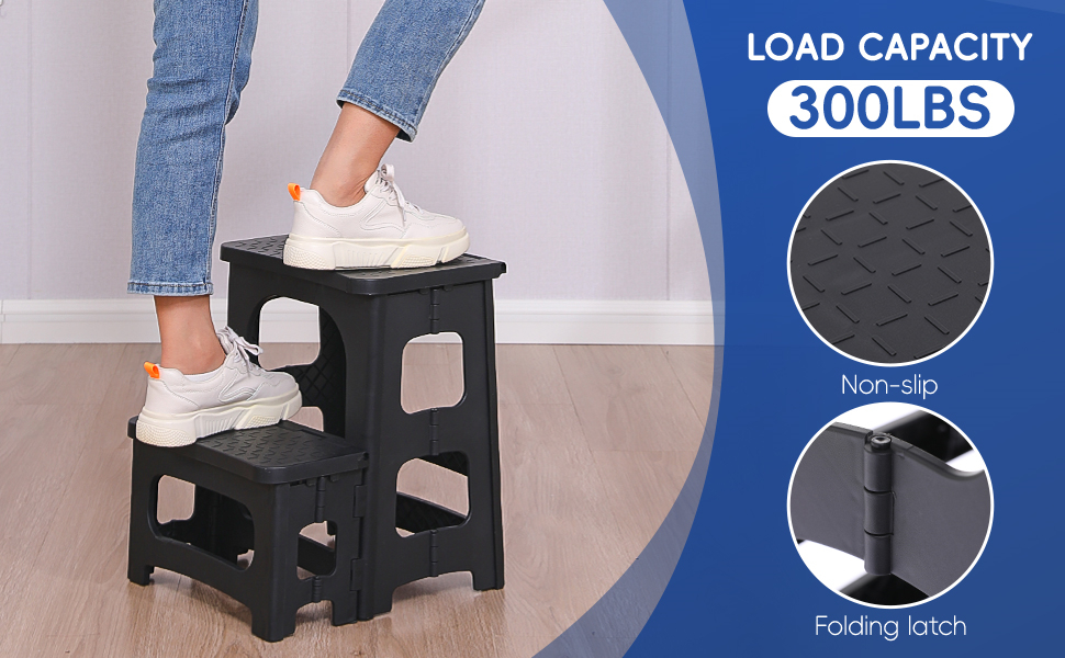 Amazon.com: HHuanwfer 2 Step Stool Folding Step Stool for Adults,Non