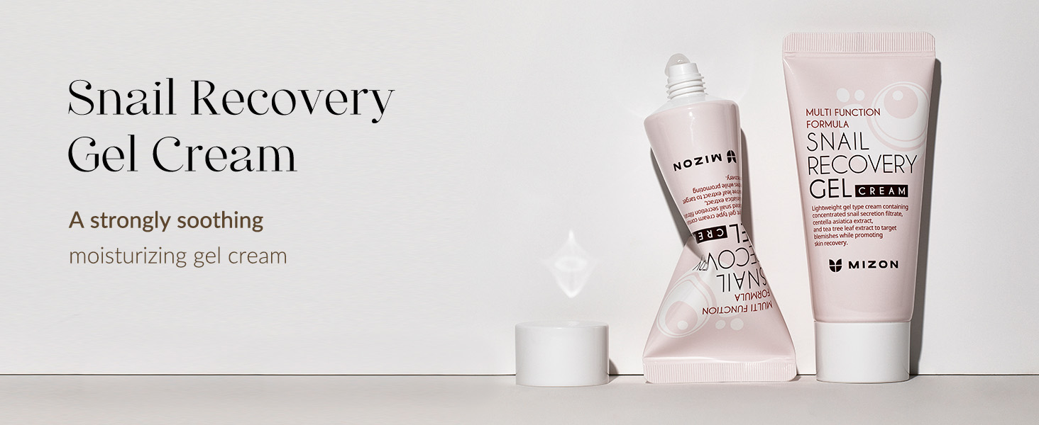 snail recovery gel cream banner