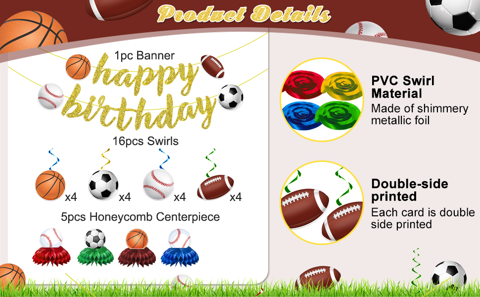 Sports Birthday Party Decorations