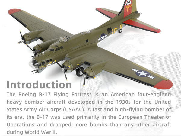 B-17 USAFモデル 1/72スケール Amazon.com: NUOTIE 1/72 Scale B-17 Fortress Bomber (Green
