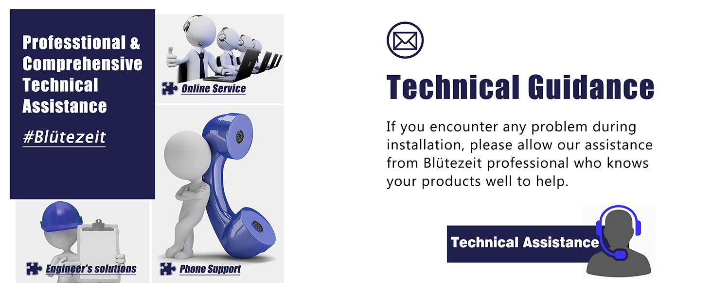 technical assistance for Blütezeit sliding gate opener, reliable support and aftersales