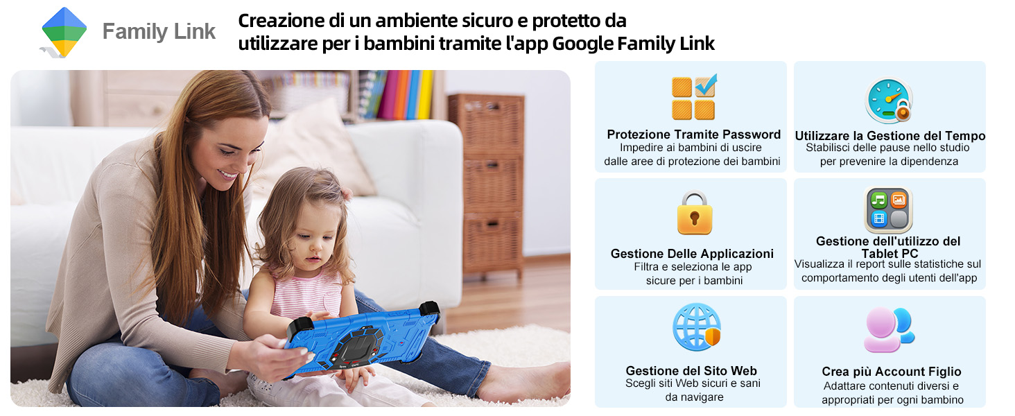 Kids tablet comes with advanced parental controls