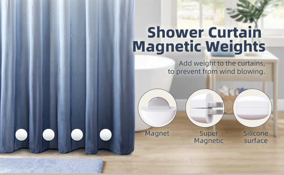EMLTHORY Powerful Shower Curtain Weights, 360