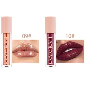 Matte Lip Gloss  Metal Glitter liquid lipstick Shimmer Lip Gloss Long Lasting Waterproof Lip Gloss