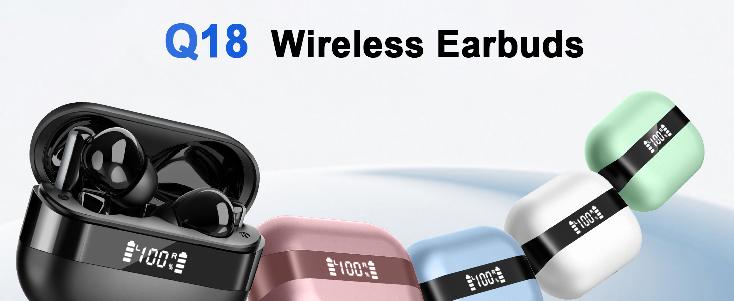 wireless bluetooth earbuds with micphones tiny in ear noise canceling earphones mini headphones