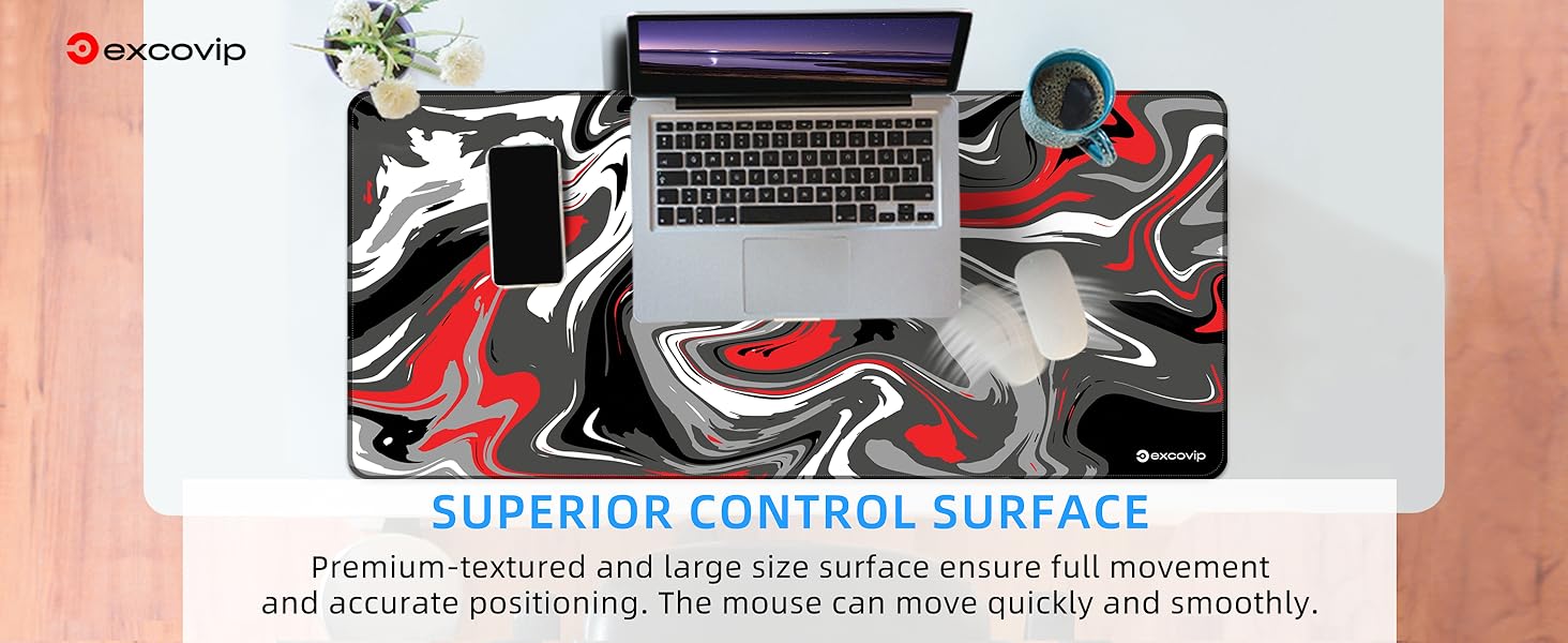 EXCOVIP Extend Large Gaming Mouse Pad XXL,Anti-Skid Mousepad Large ...