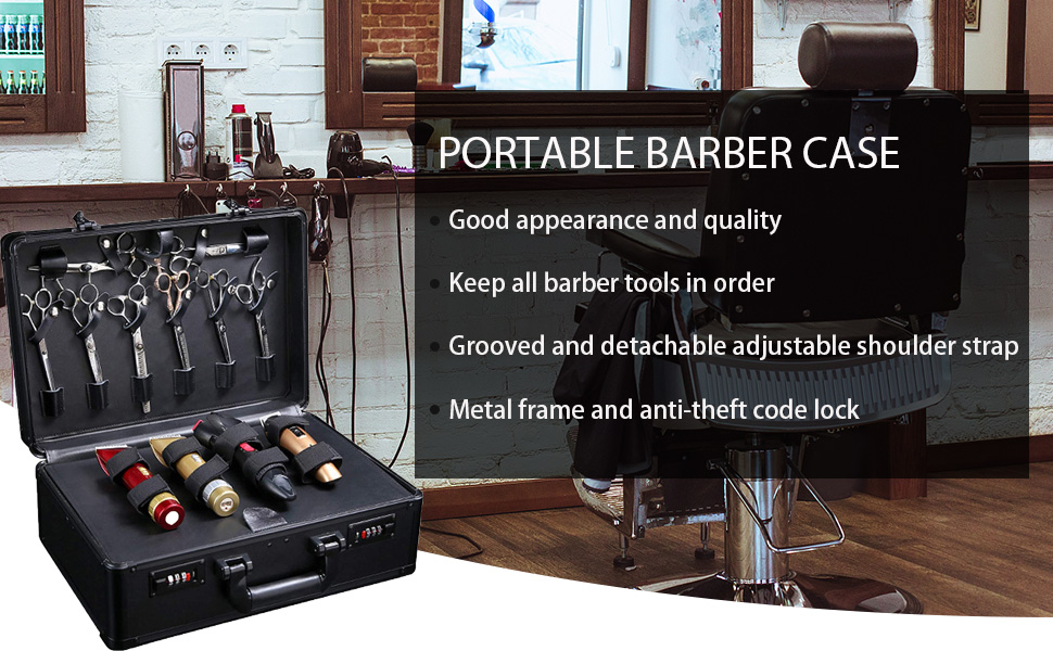 GGAIFbp Barber Case Portable Barber Carrying Cases for