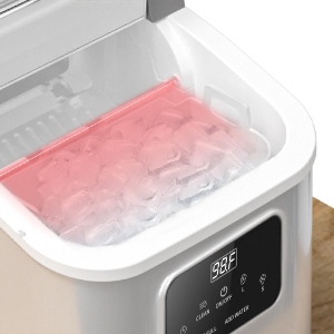 Compact ice maker machine countertop self cleaning for home dorm party