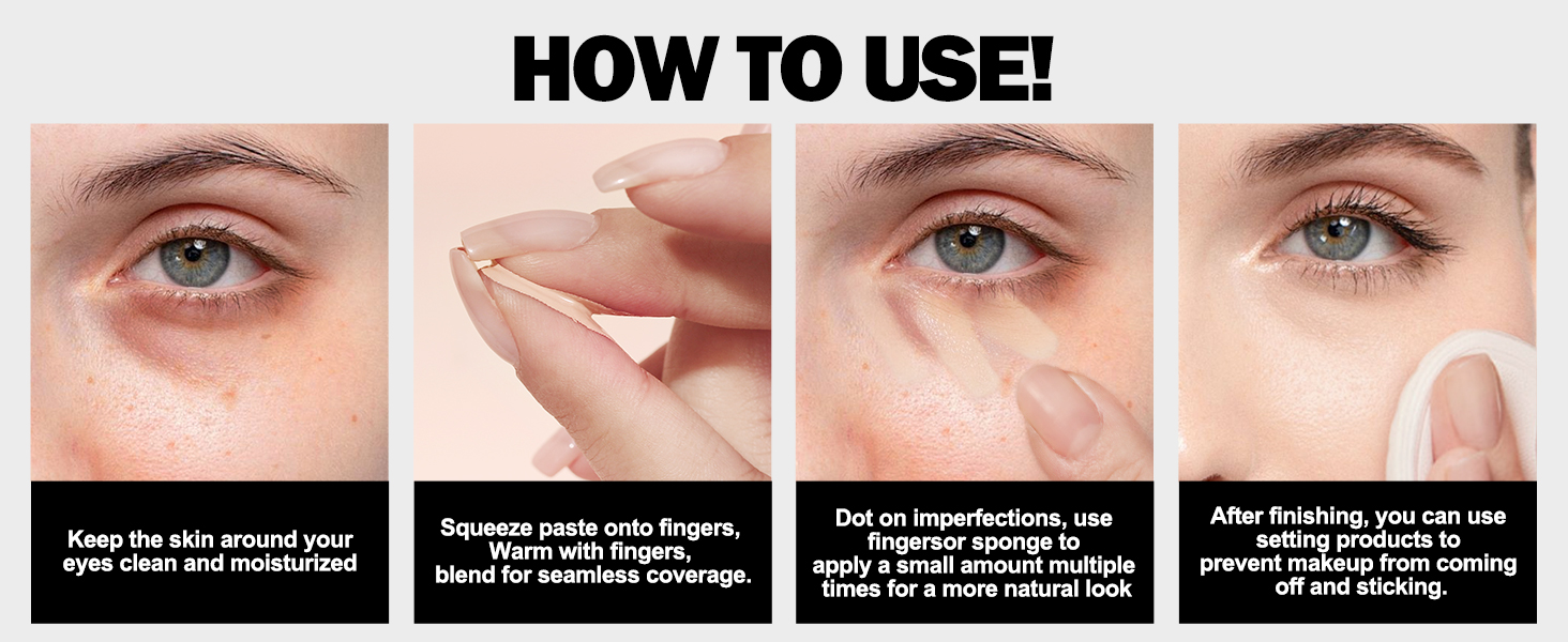 how to use concealer