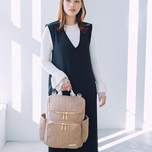 ティアティアマザーズリュックRHEAキャメル Amazon.co.jp: ティアティア RHEA マザーズバッグ 軽量、大容量