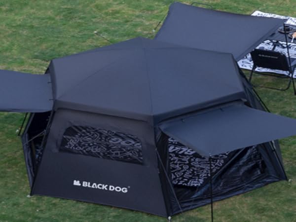 BLACKDOG ワンタッチテント Amazon.co.jp: Blackdog ワンタッチテント 三秒展開 12.5㎡陰