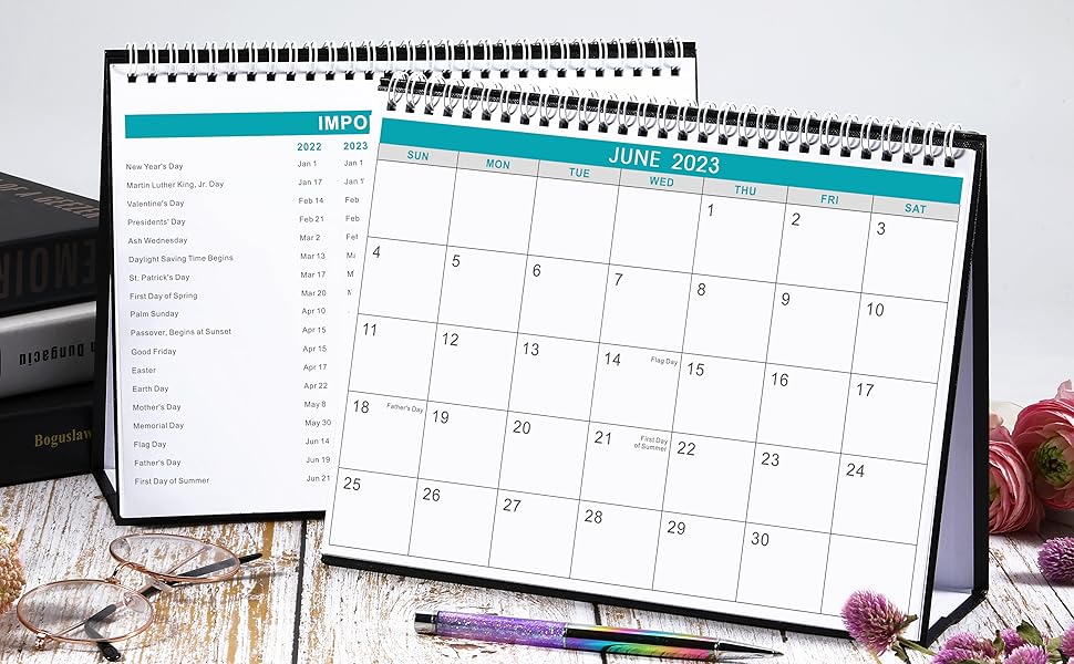 2023 Desk Calendar 12 Month Desk Wall Calendar, January 2023 December 2023, 10