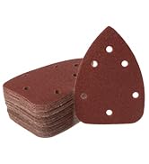 Shawya 36 PCS Mouse Sander Sandpapers 6 Hole Mouse Sand Paper Detail Sander Sanding Disc Mouse Sa...