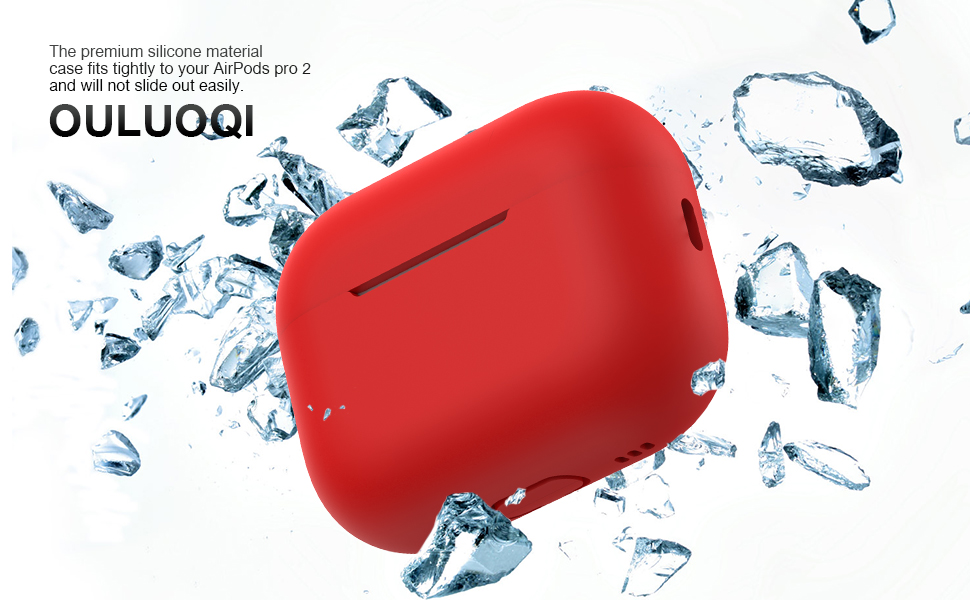 OULUOQI for AirPods Pro 2 Case 2022, Soft Silicone Skin