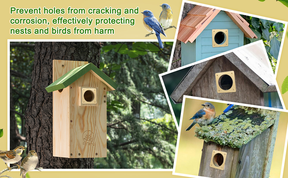 5 Pieces Metal Bluebird House Predator Guard 1 1/2 Inch