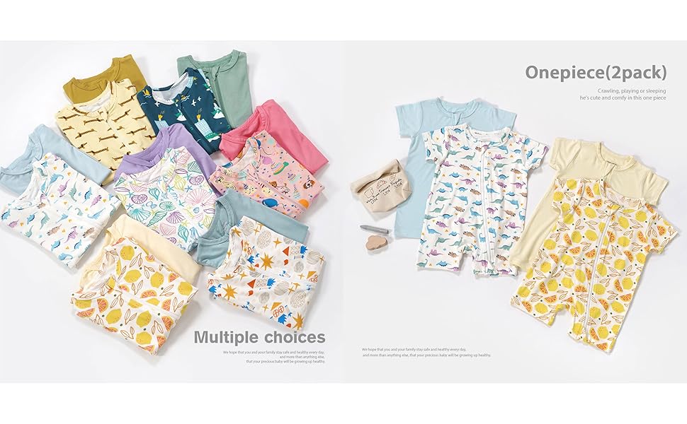 Baby Short Sleeve Romper Pajamas