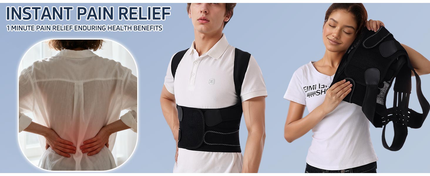 QFE Posture Corrector for Women and Men Back Brace