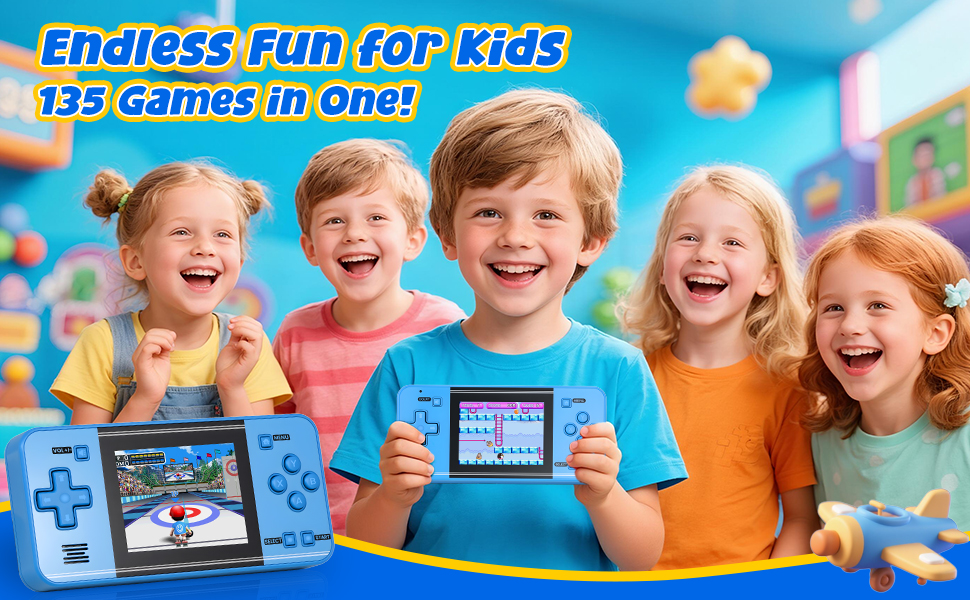 kids video game console toys for ages 5-7 handheld video games for kids 5-7 retro mini gameboy