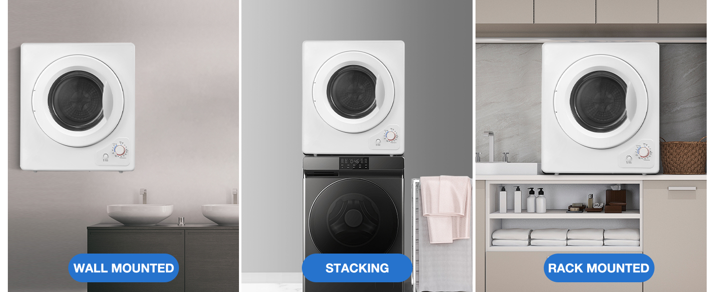 4KG Vented Tumble Dryer White