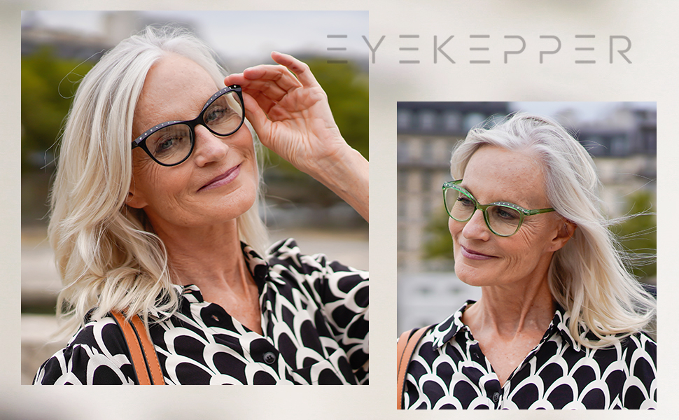 Blue light blocking reading glasses