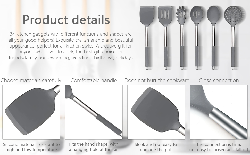 utensili da cucina in silicone