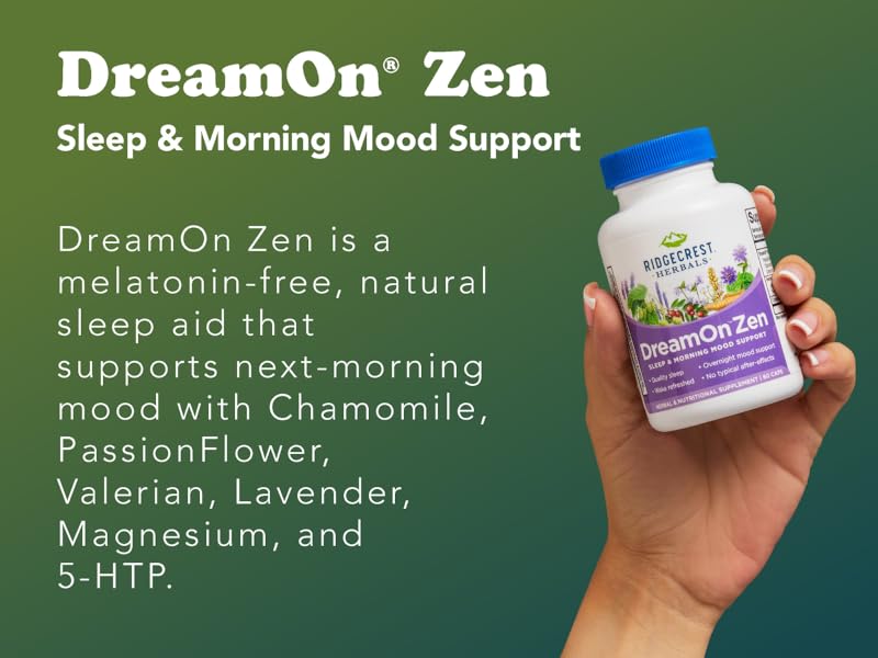 Amazon.com: Ridgecrest Herbals DreamOn Zen, Sleep Support