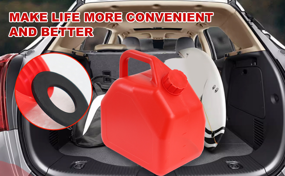 Mapleza Professional 5Gallon Gas Can with Replacement Cap