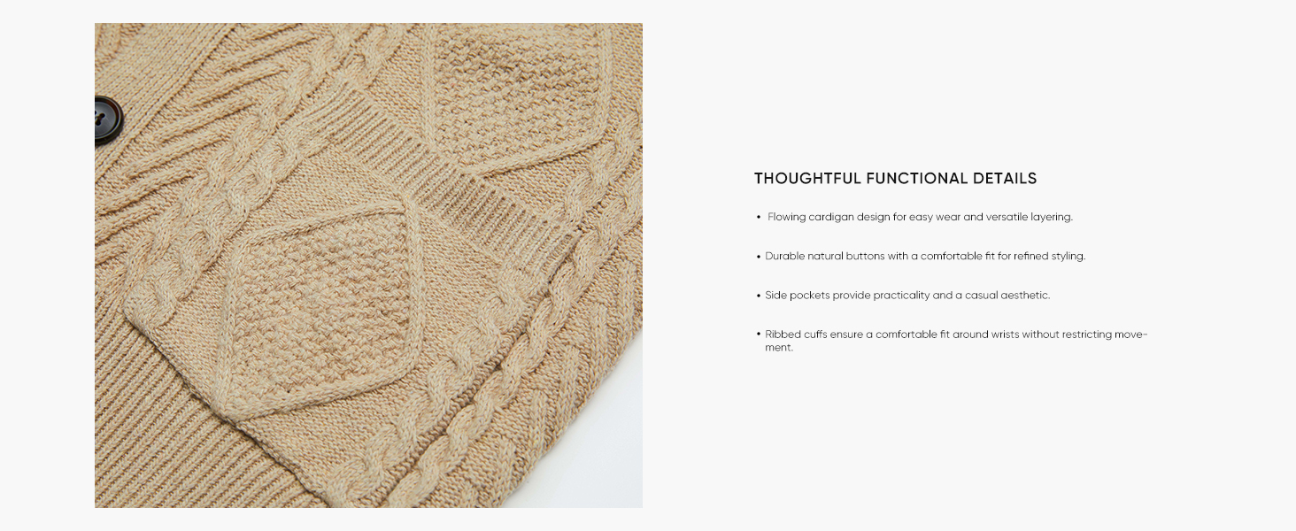 Wool Blend Shawl Collar Cardigan Sweater