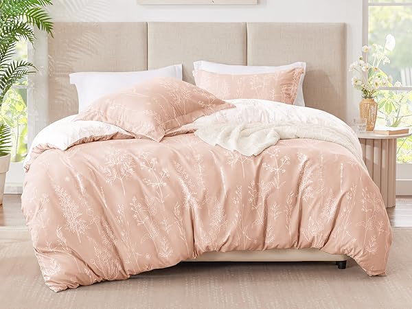 Amazon.com: Love's cabin Dusty Rose Pink Full Size Comforter