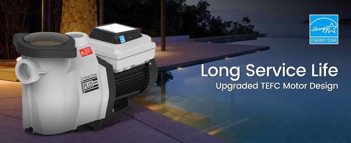 CHLORWORKS Variable Speed Pool Pump Inground 2HP with