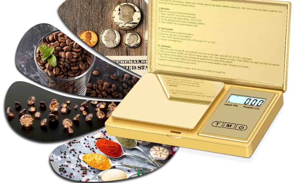 gold pocket scale 200g