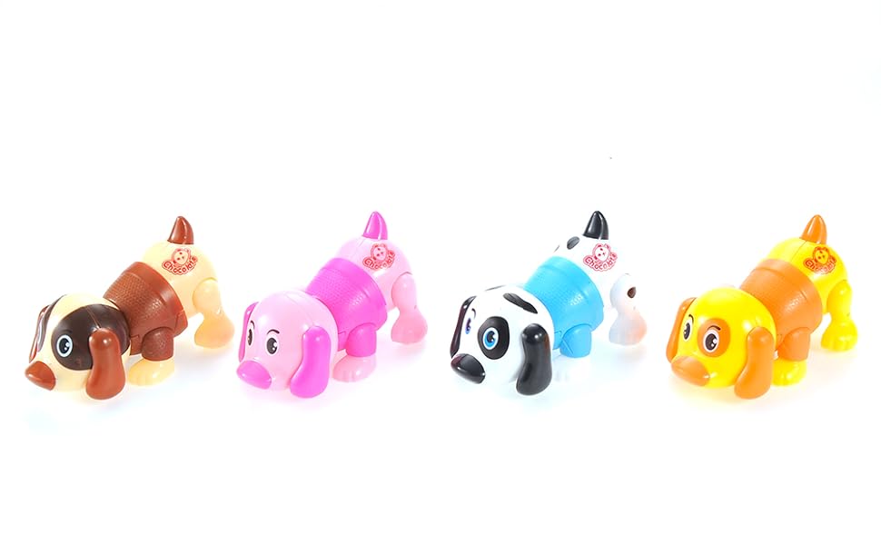 wind up colorful dogs