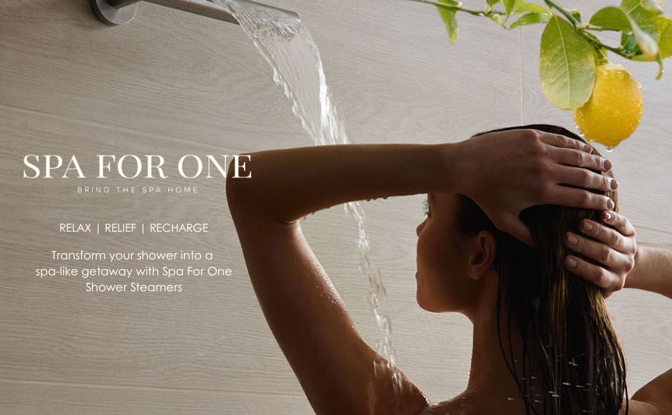 Transform your shower into a spa-like getaway with Spa For One Shower Steamers