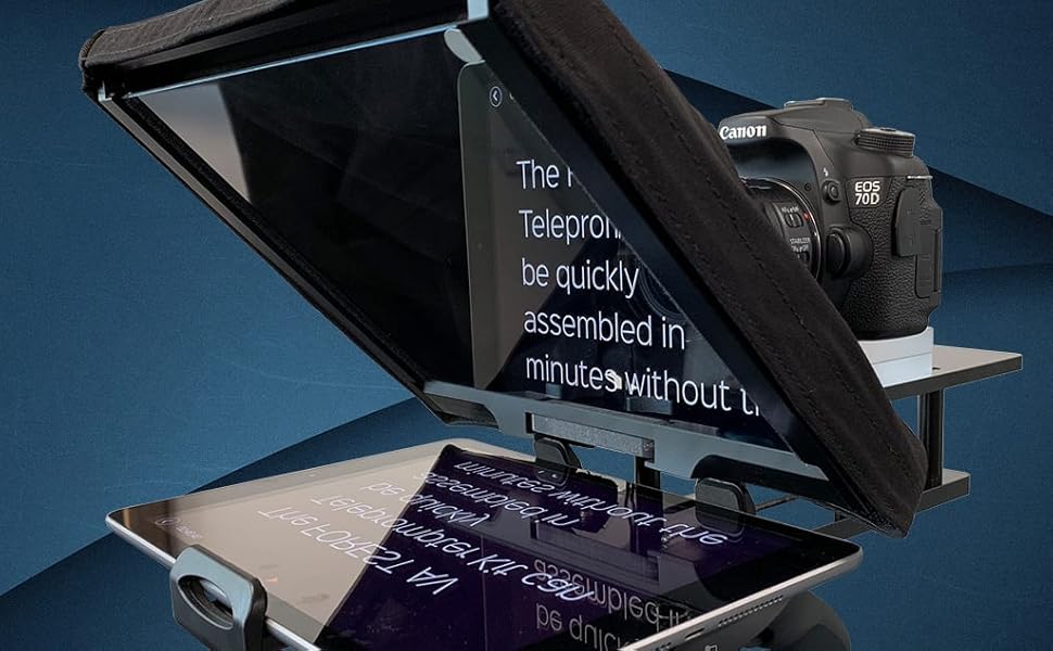 FOREST TP2 Teleprompter for iPad / Tablet / DSLR, Easy to Read Beam