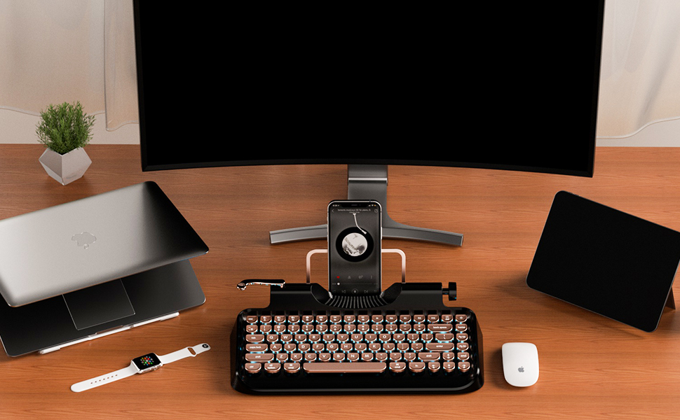 KnewKey レトロタイプライター風キーボード Amazon.co.jp: Knewkey Rymek メカニカルキーボード ゲーミング