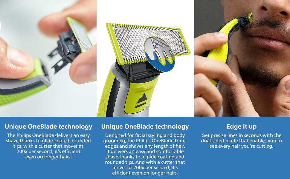 Sharp, long-lasting razor blades make shaving easy
