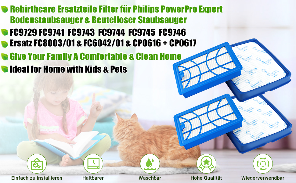 Filter for Philips PowerPro Expert 