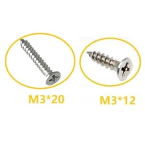 M3X12 Stainless Steel Screw , M3X20 Carbon Steel Screw
