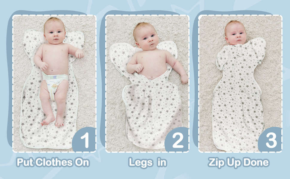 MOXTOYU Baby Swaddle Blanket, 100 Cotton 0.5 Tog Baby Swaddle Wrap