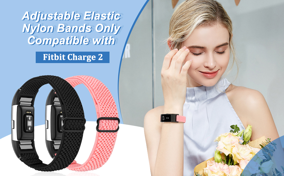 TumpCez Elastic Bands Compatible with Fitbit Charge 2 Band