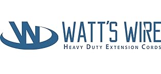 50 ft - GFCI 12 Gauge Heavy Duty Extension Cord - 3 Outlet SJTW - Indoor/Outdoor Extension_Cord by Watt's Wire - 50' 12-Gauge Grounded 15 Amp ExtensionCord - GFCI ExtensionCord