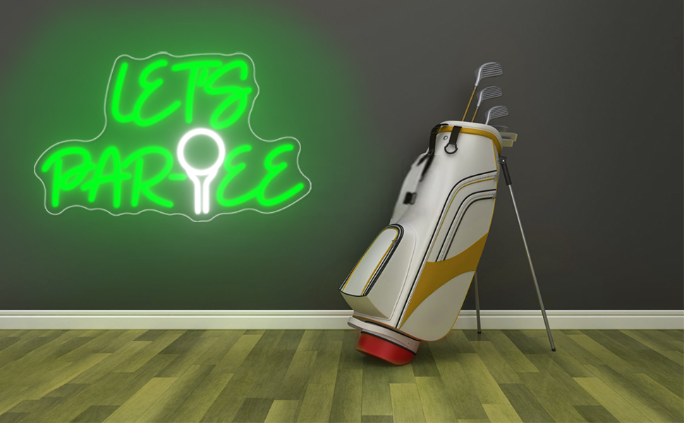 Golf open neon light