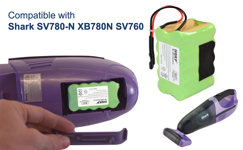 HQRP Battery Works with Shark XB780N SV760 SV780_N Series SV780_N_14