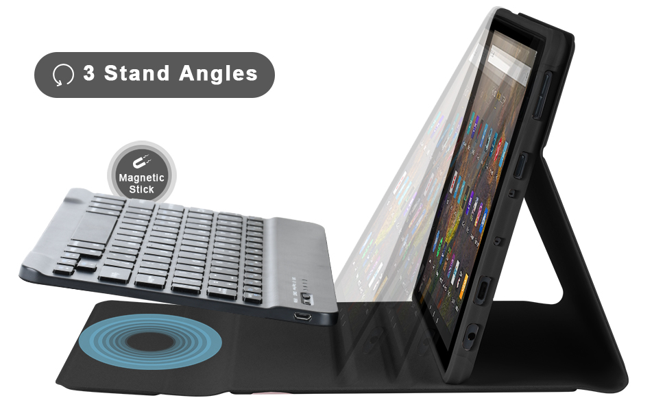 Keyboard Case for Kindle Fire HD 10/HD 10 Plus Table 2021