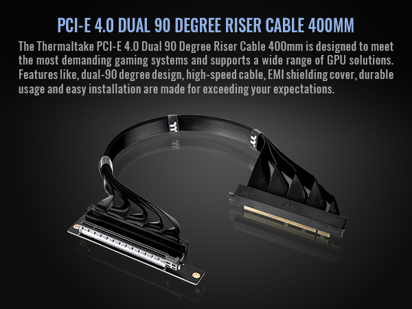 Amazon.com: Thermaltake PCIe 4.0 Dual 90°Degree Connectors