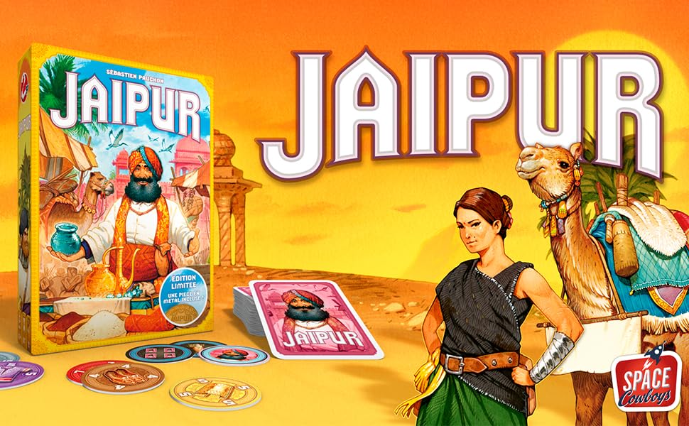 Space Cowboys Jaipur Board Game (New Edition) Strategy Game,Two