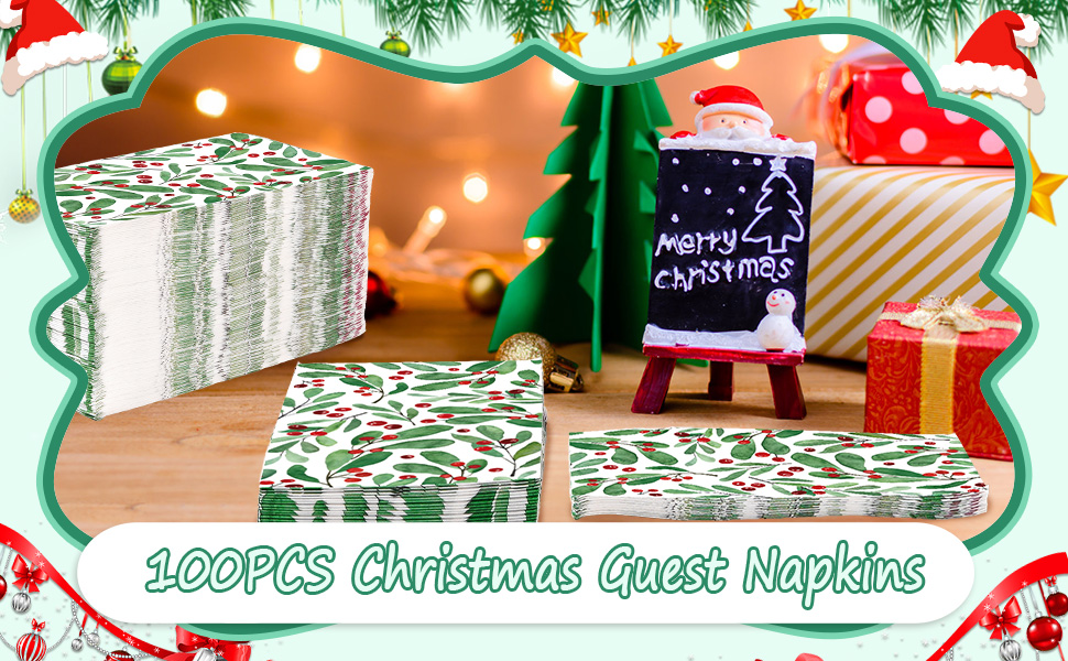 christmas napkins disposable