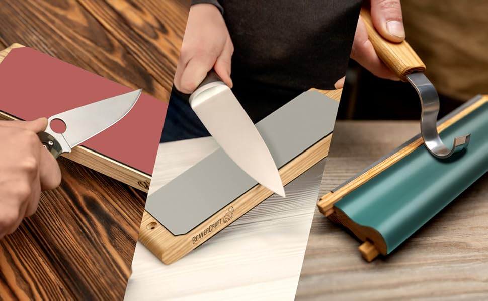 BeaverCraft Stropping Compound Honing Compound for Leather Strop for