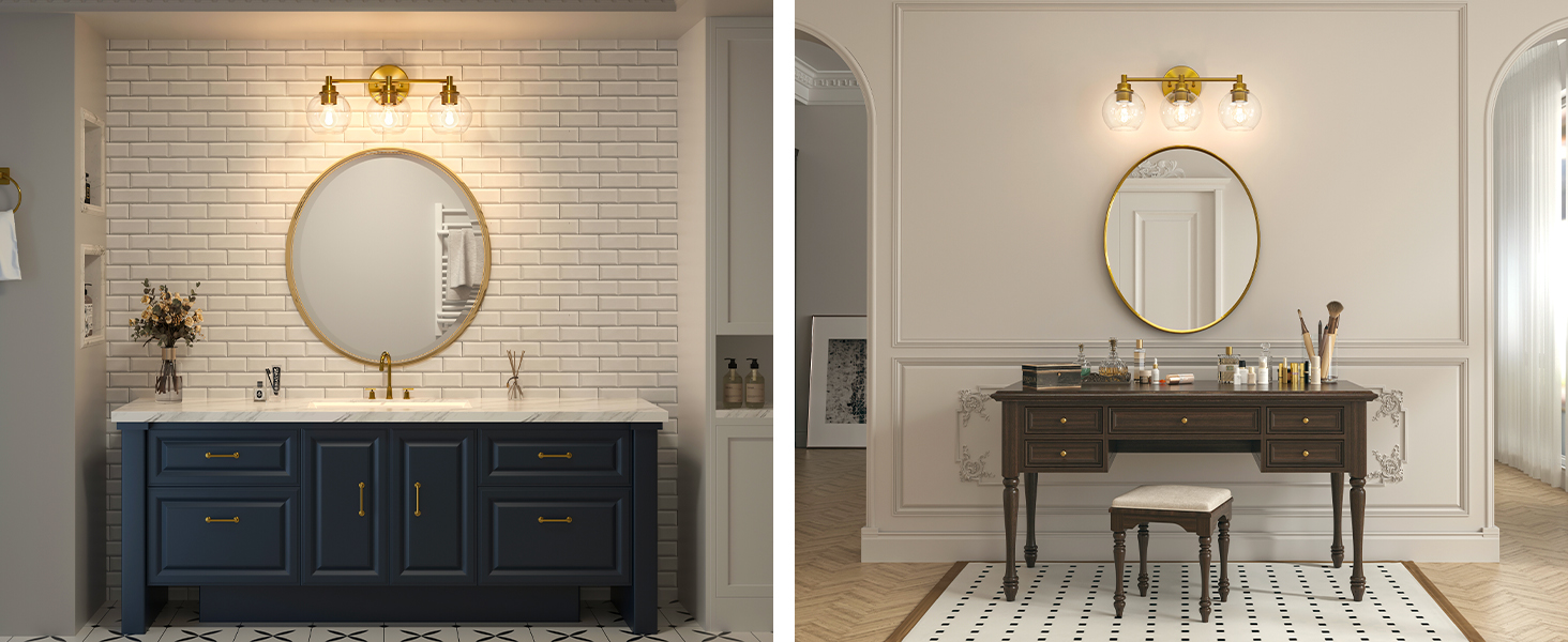 3 light bathroom vanity light