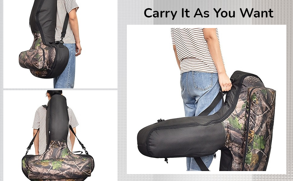 Bow Arrow Organizer Bag With Large Capacity, Waterproof Camouflage Oxford Fabric
